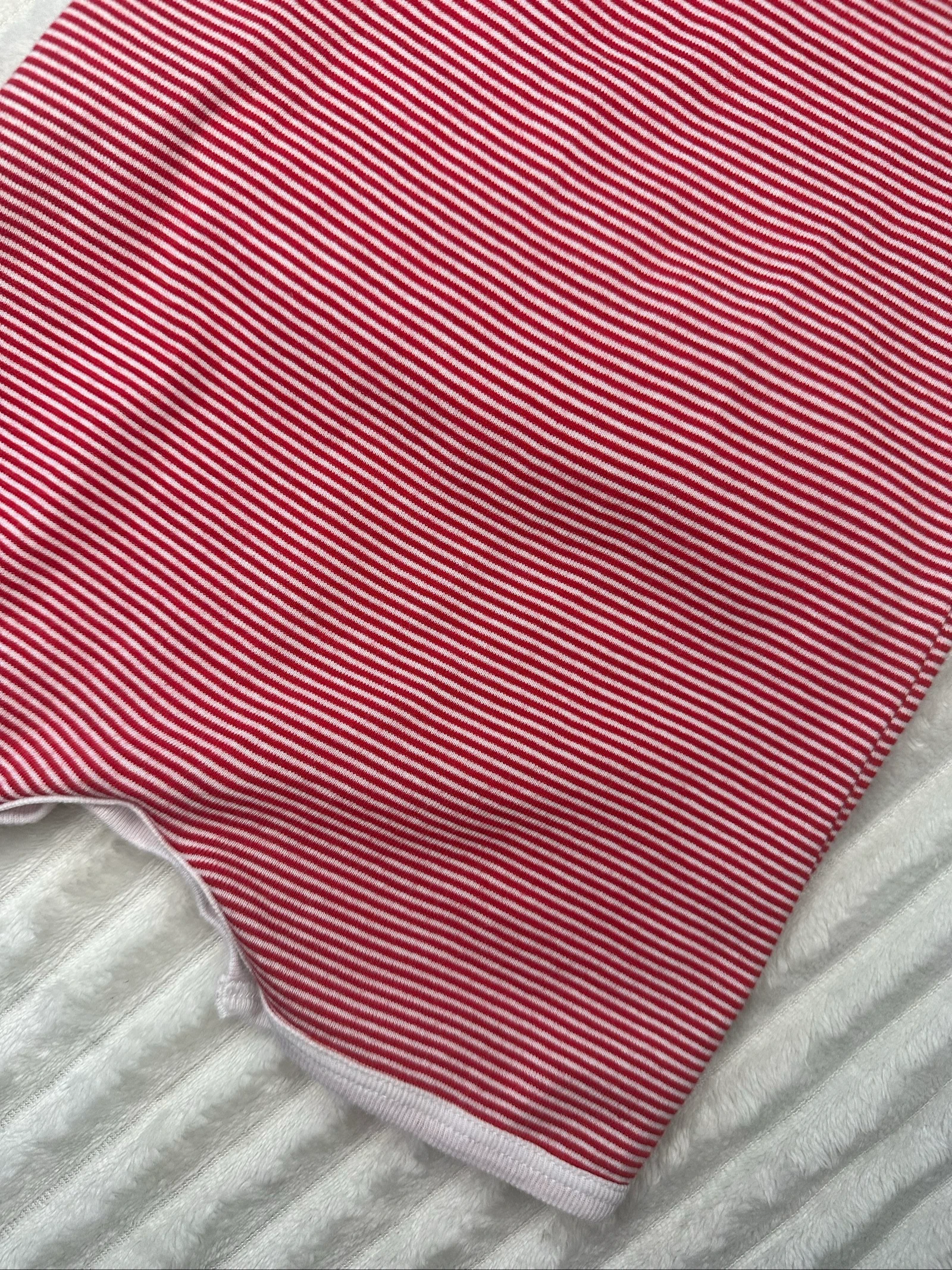Barboteuse Petit Bateau 12 mois rayé rouge et blanc  – photo 8